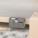 Dual-purpose Bedside Caddy Bedside Organizer, Bed Caddy with 6 Pockets, Versatile Bedside Storage Solution Magazine Remotes holder, ideal for Home, Dorm, Hospital, Crib Bed (Grey) by CozyNest Decor