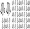 50pcs 38mm Chandelier Crystal Icicle Prisms Replacement Drops Lamp Candle Holders Curtain DIY Parts by GreenHaven Gardens