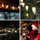 50Pack C9 Replacement LED Light Bulbs, Strawberry Christmas Bulb 2700K Soft White Shatterproof & Waterproof Outdoor String Light Bulbs, E17 Candelabra Base Edison Bulbs for Holiday Decoration by GreenHaven Gardens