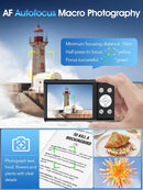 Digital Camera,Autofocus 4K Vlogging Camera for Photography with 32GB Card,48MP Portable Compact Point and Shoot Digital Camera for Teens Adult Beginner with 16X Zoom,Anti-Shake,2 Batteries(Black) by TinyTreasures Baby Boutique
