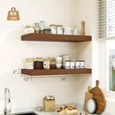 12" Deep Walnut Floating Shelves,Over Toilet Long Wall Mounted Modern Farmhouse 36 inches,Wall Shelves with Invisible Brackets for Bedroom, Bathroom, Living Room, Kitchen, Set of 1 by CozyNest Decor
