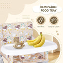 Portable Booster Seat,Toddler Baby Seat with Tray for Dining Table Compact Floor Chair for Camping Lawn Beach Babies Travel 6-36 Months by TinyTreasures Baby Boutique