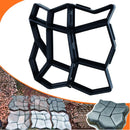 Avalution Reusable Concrete Mold 17"x17"x1.6" Walker Maker Courtyard Stepping Stone Molds Lawn Garden DIY Paving Mold(Irregular) by GreenHaven Gardens