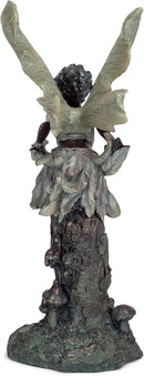 Lovely Kissing Fairy Bronze Tone 19.75 Inches Polyresin Outdoor Garden Statue by GreenHaven Gardens
