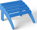 WestinTrends Outdoor Ottoman, Patio Adirondack Ottoman Foot Rest, All Weather Poly Lumber Folding Foot Stool for Adirondack Chair, Widely Used for Outside Porch Pool Lawn Backyard, Pacific Blue by CozyNest Decor