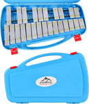 EASTROCK Professional Glockenspiel, 25 Notes Xylophone for Kids, Xylophone Instrument Music Teaching, Gifts, Perfectly Percussion Instrument Blue by TinyTreasures Baby Boutique