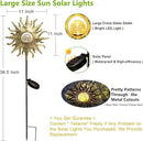 TAKE ME Sun Solar Lights Garden Outdoor Waterproof Metal Decorative Stakes for Patio Yard Walkway LawnPatio Mothers Day Gifts Mom Wife Grandma (Sun) by GreenHaven Gardens