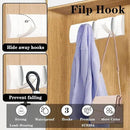 Folding Coat Hooks, Wall Mounted Coat Rack with 3 Retractable Hooks, Heavy Duty Towel Rack for Bathroom Wall Hook for Hanging Clothes Bathrobe, Stainless Steel Coat Hanger for Entryway(White) by CozyNest Decor