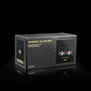 Mount Fuji Heavy Crystal Whiskey Glasses Gift Set of 2, Thick Freezable Bourbon Glass 1lb Each, Premium Whiskey Gifts for Men, Frozen Crystal Chills Cocktails, 10 oz by CozyNest Decor