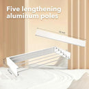 Wall Mounted Drying Rack,Drying Rack Clothing,Collapsible Hanger Racks for Laundry,Laundry Rack,Wall Mounted Clothes Rack (White, 32 Inch) by CozyNest Decor