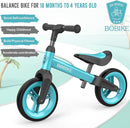 Toddler Balance Bike Toys for 1 to 4 Year Old Girls Boys Adjustable Seat and Handlebar No-Pedal Training Bike Best Gifts for Kids by TinyTreasures Baby Boutique