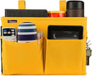 Surblue Bedside Caddy Hanging Bed Organizer Storage Bag Pocket for Bunk and Hospital Beds, College Dorm Rooms Baby Bed Rails, Camp 4 Pockets and 2 Hooks (Small, Yellow) by CozyNest Decor
