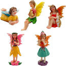 Fairies Set of 10 Pcs Miniature Garden Figurines - Outdoor Decor Art for Fall Winter, Outdoor Statue for Patio, Lawn, Yard Decoration by CozyNest Decor