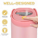 2 - in - 1 Soup Thermo for Hot Food 14oz with Snack Box Container Leak Proof Insulated Lunch Container Kids and Adults Stainless Steel Double Wall Vacuum Wide-mouth Thermal with Spoon and Handle by TinyTreasures Baby Boutique