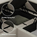 Belffin Modular Sectional Sofa Couch with Reversible Chaise Velvet L Shaped Couch with Storage 4-seat Convertible Sofa Grey…