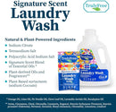 Natural Laundry Detergent for Sensitive Skin | Eco Friendly, Plant Based, Baby Clothes Safe | Clean & Easy Powder to Liquid, 6 Pack Refill Detergent, NO Jug | Signature Scent, 300 Loads by TinyTreasures Baby Boutique