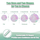 wegreeco Nursing Breast Pads (14 Pack) + Laundry Bag & Travel Storage Bag, 4.7 inch - Washable & Reusable Breastfeeding Nursing Pads (Plain Shape, Dreamy, Large) by TinyTreasures Baby Boutique