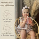 Moonkie Baby Training Cup Silicone Straw Cup | BPA-Free Drop-Proof Sippy Cups for Infants Toddlers and Kids 6 Months+ | 5 oz, 1pack, DX-BTC-01 by TinyTreasures Baby Boutique