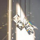 HDCRYSTALGIFTS Set 2,50mm Hanging Faceted Crystals Suncatcher Ornament Window Prisms Rainbow Maker Chandelier Crystal Pendant(Square) by GreenHaven Gardens