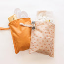 Tiny Twinkle Mess-Proof Waterproof Wet Dry Bag | 2-Pack Reusable Wet Bags for Swimsuits & Baby Clothes | Leakproof Wet Bag for Travel & Diaper Changes for Baby (Boho Rainbow) by TinyTreasures Baby Boutique