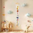 Personalized Name Growth Chart Wall Decor for Kids – Canvas Removable Height Chart Measuring Ruler 59" x 7.9" （Animals） by TinyTreasures Baby Boutique