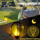 Hot Air Balloon Solar Lantern with Flickering Flame Hanging Solar Lanterns Outdoor Lights Waterproof Lanterns Decorative Garden Patio Yard Party Decor Green&Navy by GreenHaven Gardens