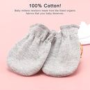 Newborn Baby Mittens No Scratch Cotton Elastic Wrist Gloves Infant Toddler Mittens for Baby Boy Girl 0-6 Months by TinyTreasures Baby Boutique