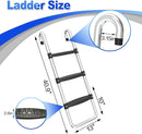 Universal Trampoline Ladder Slide kit, 3 Steps Wide Step for Trampoline, Trampoline Accessories Slide with Buffer Section for Children Kids by TinyTreasures Baby Boutique
