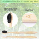 Biodegradable Bamboo Toothbrushes, 10 Piece BPA Free Soft Bristles Toothbrushes, Natural, Eco-Friendly, Green and Compostable by TinyTreasures Baby Boutique
