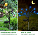 4 Pack 40 LED Solar Firefly Lights,2 Pack Multicolor+2 Pack Blue by GreenHaven Gardens