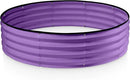 Round Galvanized Raised Garden Bed // 4×4×1 ft Galvanized Raised Garden Beds Outdoor for Gardening, Vegetables, Flowers // Patented Tool-Free Design Round Planter (Purple) by GreenHaven Gardens