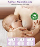 Breastfeeding Essentials Kit for Nursing Moms - Manual Breast Pump, Nipple Shields, Milk Collectors, Breastmilk Storage Bags, Soothing Gel Pads for Breastfeeding Newborn Relief for Sore Nipples 37 Pcs by TinyTreasures Baby Boutique