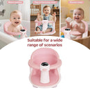 Baby Bath Seat-for Babies 6 Months & up, Water Temperature Display+Soft Cushion, Non-Slip Toddler Bath Seat for Baby, Sit Up Bath Seat for Baby, Pink by TinyTreasures Baby Boutique