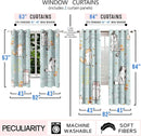 Lovely Cat Blackout Curtains 2 Panels 63" Inch Drapes for Kids Nursery Bedroom Kids Blackout Curtains Animal Themed Grommet Top Thermal Insulated Curtains for Nursery, 82 in x 63 in by TinyTreasures Baby Boutique
