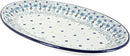 Blue Rose Polish Pottery Celeste Oval Platter by CozyNest Decor