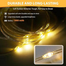 Camping String Lights, 4 in 1 Quick Storage 32.8FT Rechargeable Tent Lights with 6 Modes Hanging Waterproof Camp Lamp Camping Essentials for AwnTent Hiking Yard Garden Bedroom Festival -Warm White by GreenHaven Gardens