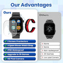 Waterproof Smart Watch for Kids Boys Ages 5-12 with 39 Games, HD Camera, Video, Music, Habit Tracking, Alarm, Pedometer, Kids Smart Watch Chrismars Birthday Gift for Boys Age 5 6 7 8(Black) by TinyTreasures Baby Boutique