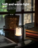 LED 4" Mini Cordless Table Lamp 2 Pack, Outdoor Waterproof Lamp, Rechargeable Battery Operated Lamp, Portable Touch Night Light for Dining Room, Camping, Nursery, Baby, Bar, Party (Black) by CozyNest Decor