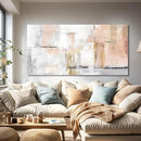 Gold Abstract Wall Art Decor Minimalist Oil Paintings 24"x48" Canvas Wall Art for Living Room Modern Framed Pictures for Wall Home Office for Women Ready to Hang by CozyNest Decor