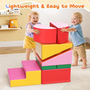 Lischwert Foam Climbing Blocks for Toddlers 1-3, 7pcs Soft Play Set with Crawling Exploration Toys, Indoor Outdoor Infant Safe Blocks for Baby Gym Toddler Playground by TinyTreasures Baby Boutique