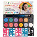 Maydear Face Painting Kit for Kids, 12 Colors Safe and Non-Toxic Large Water Based Face Body Paint - Pearl by TinyTreasures Baby Boutique