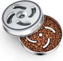 Slow Feeder Dog Bowls with Non-Slip Bottom Stainless Steel Metal Slow Feeing Bowls 3 Cups for Small Medium Dogs and Fast Eaters Slowing Down of Eating by CozyNest Decor