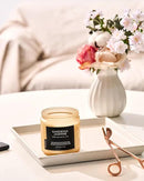 M&SENSE Gardenia Jasmine Scented Candle - 11.6oz Natural Soy Wax Clean Non Toxic 70-Hour Burn, 2-Wick Aromatherapy Candle for Bath & Office - Highly Scented Housewarming Gift for Mom Teacher Friends by CozyNest Decor