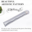 Recorder Instrument for Beginner Adults,8-Hole Soprano Descant Recorder Music Flute with with Cleaning Rod & Leather Case For Home Entertainment(2-Woven Sliver) by TinyTreasures Baby Boutique