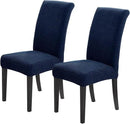 Joccun Chair Covers for Dining Room Set of 2,Dining Chair Slipcovers Stretch Dining Room Chair Covers Seat Protector,Washable Parsons Chair Cover for Home,Hotel,Banquet(Navy,2 Pack) by CozyNest Decor