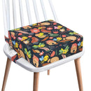 Toddler Booster Seat for Dining Table,4 Inches Washable Double Safer Straps Non-Slip Bottom Booster Seat for Kids, Portable Travel High Density Sponge Detachable Increasing Cushion for Child by TinyTreasures Baby Boutique