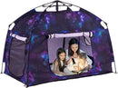 Kids Play Tent-Portable Playhouse Children House -Easy Set up Indoor Outdoor with Carry Bag for Kids-Light Strip Design for Night use -Space for Children and Parents-Birthday (Galaxy) by TinyTreasures Baby Boutique