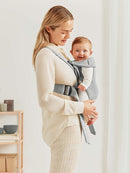 BabyBjörn Baby Carrier Mini, Light Gray, 3D Jersey | Infant Carrier (7-25 lbs), Ergonomic, Easy-to-Use by TinyTreasures Baby Boutique