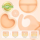 Silicone Baby Feeding Set 11 Pcs, Baby Led Weaning Supplies, Baby Feeding Supplies Set BPA Free, Baby Essentials for Newborn Gift Pink by TinyTreasures Baby Boutique