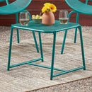 Outdoor Iron Chair With Mesh Design
